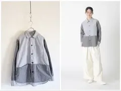 2025SS Plantation MIXストライプシャツ M 定価38500円のサムネイル
