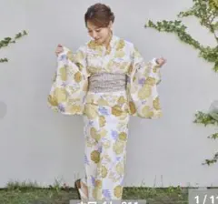 花柄浴衣