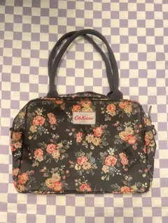 Cath Kidston 花柄 トートバッグ ハンドバッグ　ブラック
