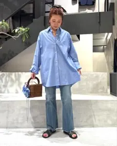 お値下げ‼️ハイクHYKE ビブフロントブラウス　半額以下！ お値下げ‼️ハイクHYKE ビブフロントブラウス 半額以下！ - メルカリ