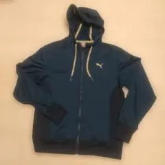 PUMA プーマ ジップアップ パーカー メンズ ネイビー