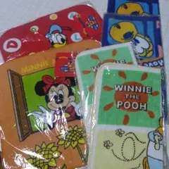 ディズニーキャラクター ハンカチ 5枚セット①