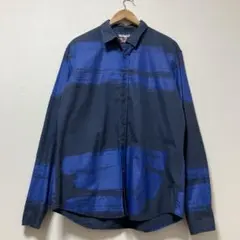 Desigual デシグアル　シャツ　春　ブルー　デザイン　アート 青