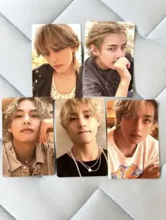bts armyブース 透明トレカ テヒョン 2枚セット テテ V Vグッズ Layover ギフトボックス フォトカード テテ テープ