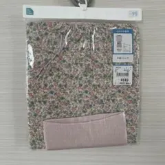 半袖パジャマ 95cm 花柄 腹巻付き