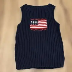 90年代　ポロジーンズ　ニットノースリーブ