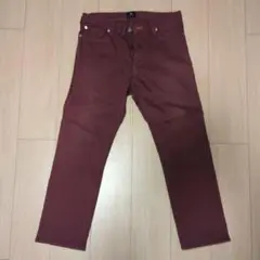 PS Paul Smith バーガンディ カラーデニムパンツ