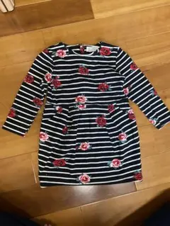 H&M L.O.G.G. ボーダー 花柄 ワンピース　95〜100㎝
