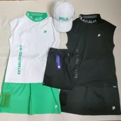 【美品】FILA GOLF セットアップ キャップ スパッツ