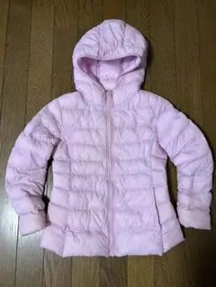 UNIQLO ユニクロダウンジャケットピンクキッズ120 アウターkids