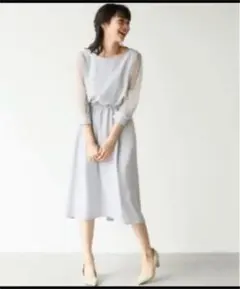 アパートバイローリーズ☆ドットチュールワンピース