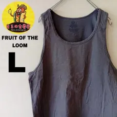 USA古着 FRUIT OF THE LOOM　タンクトップL　グレーのサムネイル