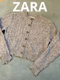ZARA レディース　カーディガン　ニット　M