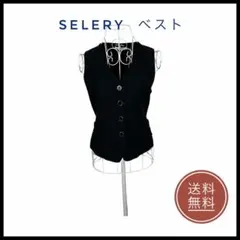 SELERY　セロリー　 ベスト　 7号　 ブラック　 ストライプのサムネイル
