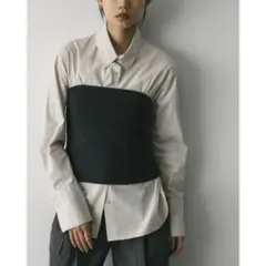 STYLEMIXER 2ピースビスチェレイヤードシャツ