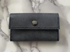 小物入れ　本革　ネイビー(31)(名刺・小銭・お薬等)