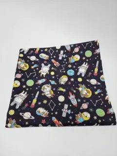 KOKKA Costume Animal 宇宙柄 オックス生地 　ネイビー