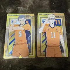 ハイキュー　メタルカード　月島蛍　田中龍之介
