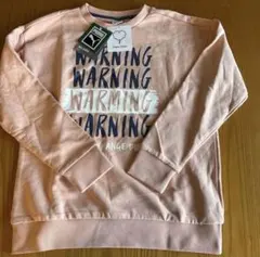 PUMA キッズ トレーナー 150 ピンク 新品 オーガニックコットン