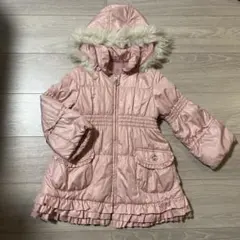 any FAM ファー付き ダウンコート ピンク 110cm