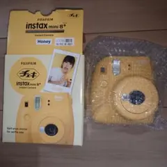 チェキ FUJIFILM instax mini 8+ 本体 ハニー イエロー