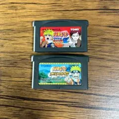GBA ナルト2本セット！　RPG&最強忍者大集結2