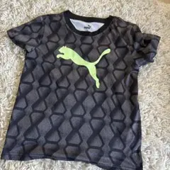 PUMA 幾何学模様 Tシャツ 140 プーマ　サッカー