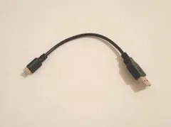 0.15m［USB-A⇔micro USB］充電ケーブル GM-UH007 黒