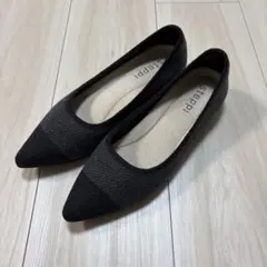 【極美品】steppi フラットシューズ 黒