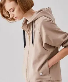 美品✨近年✨ベイジ BEIGE コットン100% ボリュームパーカー Mサイズ