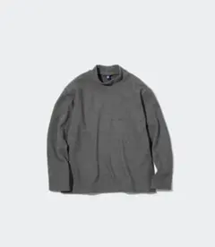 UNIQLO ソフトフリース　ハイネック 長袖Tシャツ　新品 150 グレー