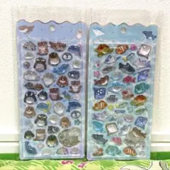 国内正規品 水族館限定 海獣 海水魚 ボンボンドロップシール ２枚セット