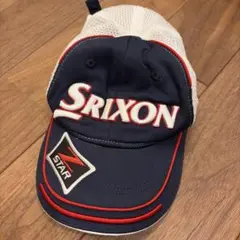 Srixon ネイビー/ホワイト キャップ