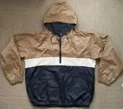 ★90s Russia製OLD GAP ナイロンアノラックパーカー ボーダーXL