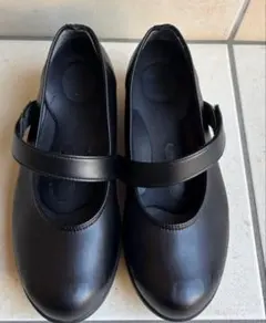 ☆12/14までの出品☆ストラップ付きブラックパンプス 中ヒール　Lサイズ