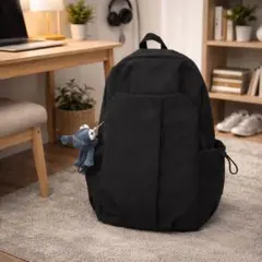大容量 リュック 黒 防水 軽量 男女兼用 通学 通勤 旅行 B4