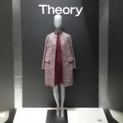 未使用級✨Theory ビヴァリー ミックス ツイード コート