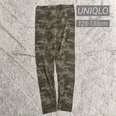 ユニクロ　キッズ　ヒートテック　　迷彩柄レギンス M 125-135cm タイツ