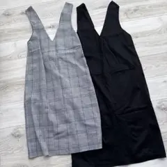 Vネックキャミワンピース2点セット