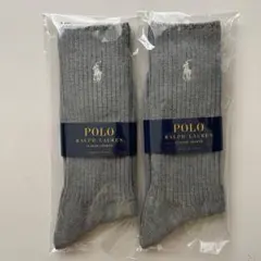 POLO RALPH LAUREN メンズソックス 2足セット グレー　729のサムネイル