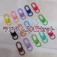 カラーナスカン★キーホルダー/金具/パーツ/キーリング/ハンドメイド/50個
