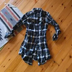 EASTBOY チェック柄 長袖 ワンピース