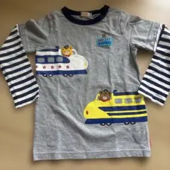 ミキハウス/長袖Tシャツ 100cm/プッチー新幹線