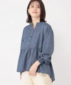 studio CLIP スタディオクリップ シアーペプラムブラウスのサムネイル