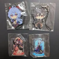 おまけ付き‼️原神　ラバーストラップ　アクリルストラップ 甘雨、鍾離、胡桃、綾華