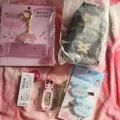 サンリオ　マイメロ　銀テホルダー　キキララアクスタホルダー シナモ 前髪クリップ