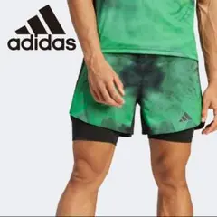 美品 アディダス ベルリン 2IN1 ランニングパンツ インナー付き 3XL