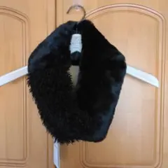 axes femme 切り替え ファーティペット 黒 新品 未使用 タグ付き