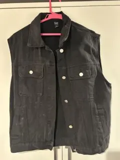 Dazy ブラックデニムベスト　Mサイズ