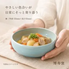 【博寿窯】②-N 陶器 鉢 和食器 水色 パスタ 煮物 ラーメン 一品のサムネイル